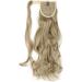 Long Curly Clip-in Ponytail Extension - Ash Blonde/Bleach Blonde Mix - 17 Inch - Buy Online on GoSupps.com
