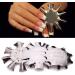 Stainless Steel Easy French Tips Smile Line Metal Cutter Edge Trimmer Nail Template DIY Nail Art - (Color: B) - Buy Online on GoSupps.com