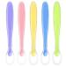 Vicloon Baby Spoons 5 Pcs Silicone Spoon Baby Soft Spoons Self Feeding Training Spoons for Toddlers Children Baby Feeding and weaning Bright Color