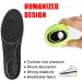 3cm Height Increase Shock Absorption Sports Insoles for Men and Women - Black - Buy Online on GoSupps.com