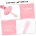 Tovinanna 3ST Children's Toothbrush Set - Portable Mouth Cleaner & Travel Accessory for Toddlers - Pink - Buy Online on GoSupps.com