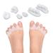 Silicone Toe Separators for Overlapping Toes - Bunion Corrector - Toe Spacers for Feet - Hammer Toe