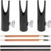 Aluminium Alloy Eyebrow Pencil Sharpener U Shape Slot Lightweight Easy Grip Detachable Cover for Beginners Makeup Artists Microblading Professionals (Black) - Buy Online on GoSupps.com
