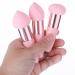 Sibba 3-Piece Makeup Powder Puff Set - Reusable Wet & Dry Face Sponges with Handle for Loose Powder Foundation Rouge & Cream - Pink Makeup Applicator Tools - Buy Online on GoSupps.com