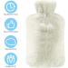 Vicloon 2L Hot Water Bottle with Soft Fluff Cover - Neck & Waist Warmth and Comfort - Ideal Gift for Birthday, Christmas, Father's & Mother's Day - Beige - Buy Online on GoSupps.com