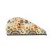 70s Hippie Style Microfiber Hair Towel Soft Super Absorbent Hair Towel Wrap for Women Coral Velvet Quick Dry Hair Cap for Long Curly and Thick Hair