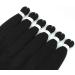 Pre-stretched Braiding Hair 26 inch 6 Packs Professional Synthetic Fiber Crochet EZ Braids Yaki Texture Braiding Hair Extensions 26 Inch (Pack of 6) 1B - Buy Online on GoSupps.com