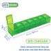 Ezy Dose Weekly Pill Organizer & Vitamin Case - 7-Day Medicine Box with Medium Compartments in Green - Made in the USA - Buy Online on GoSupps.com