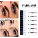 Fadlash Easy Fan D Curl 0.03 Russian Lashes 15-20mm Mixed Length - Natural Look Self Fanning Eyelash Extensions - Buy Online on GoSupps.com