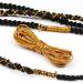 Dreadlock Braids Hair Accessories - Silver/Gold Shimmer Stretch Elastic Cord for African Braid Styling - 5M - Buy Online on GoSupps.com