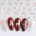 9 Sheets Christmas Nail Art Stickers Decals - Self-Adhesive Snowflake & Rose Gold Designs for Winter Holiday - Nail Supplies & Accessories - Buy Online on GoSupps.com