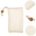 Healeved 3pcs Soap Bath Bag Sack Exfoliator Bubble Foam Net Bar Soap Pouch Sponge Exfoliating Soaps Nylon - Buy Online on GoSupps.com