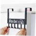 PRETYZOOM Over Door Clothes Hanger Rack Hook up On The Door Coat Rack medium Black - Buy Online on GoSupps.com