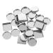 90 Pcs Aluminum Empty Blusher & Eyeshadow Palette Pans - Square Metal Makeup Container | 2.5x2.5cm - Buy Online on GoSupps.com