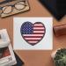 Buy 2 x Microfiber Glasses Cleaning Cloths | American Flag Heart Motif | Top Quality & Fast International Shipping - Buy Online on GoSupps.com