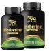 Berberine Supplement HCL 95% Highly Purified - 500MG Per Serving Veggie Capsules | with Piperine & Cinnamon | for Optimal Health (120 Capsules - Pack of 2)