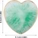 Sibba Resin Nail Art Palette Nail Mixing Palette Polish Color Mixing Plate Golden Edge Nail Holder Display Board Heart Shape Cosmetic Mixing Tools (Green) - Buy Online on GoSupps.com