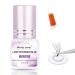 Lash Glue Lash Extension Glue 1-2s Fast Drying Strong Hold Clear Glue Long Lasting Glue Waterproof Eye Lash Glue Lash Extension Low Irritation Glue Sensitive Lash Glue for Professional Use(Clear-5ml) 5ml-Clear Lash Extension Glue