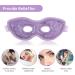 NEWGO Gel Eye Mask Reusable Cooling Eye Mask with Eye Holes - Hot Cold Eye Compress for Puffy Eyes, Migraine, Stress Relief - Purple - Buy Online on GoSupps.com