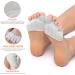 Exceart Couples Invisible Sports Yoga Socks - Open Toe Non-Wound Pilates & Ballet Dance Protection - White - Buy Online on GoSupps.com