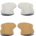 2 Pairs Leather O/X Leg Orthopedic Insoles Heel Inserts Lift Shoe Wedge Knee Pads Women and Men Corrective Pronation Supination Medial Lateral (35-36)