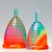 Buy Yuuki Soft Rainbow Jolly Small Menstruation Cup - Medical Silicone Menstrual Cup with Cleaning Cups - Eco-Friendly & Comfortable - Buy Online on GoSupps.com