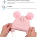 XIAOHAWANG Kids Winter Knitted Beanie Hat with Pompom - Pink - 2-6 Years - Buy Online on GoSupps.com