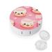 Sushi Faces Contact Lens Travel Kit Portable Cute Contact Box with Mirror for Daily Outdoor