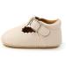 Baby Anti-Slip First Walking Shoes - Soft Sole Toddler Sneakers for Boys and Girls (12-18 Months) - Wide Beige with Sock Included - Buy Online on GoSupps.com