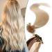 SEGO Bondings Extensions Real Hair 1G/Strands Keratin U-Tip Remy Human Hair Hair Extension 50 Strands Light Blonde#613 16"(40cm)-50g