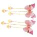 minkissy 3 Pairs Hanfu Butterfly Headdress Tassel Hairpins Butterfly Hair Accessories Kid Hair Clips Metal Hair Claw Clips Hairpin with Tassel Hanfu Hair Clip Chinese Tassel Hair Clip Girl