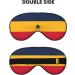 SSIMOO Venezuela Flag Double-Sided Eye Mask | Soft Light-Blocking Sleep Mask for Quality Rest - International Shipping - Buy Online on GoSupps.com