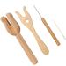 Lucet Knitting Fork and Needle Kit - Durable Cordmaking Set for Rug Making, Darning, Crocheting - Portable and Versatile Hobby Tool - Buy Online on GoSupps.com