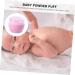 HONMEET Baby Puff Box 2 Sets Puff Makeup Sponges after Bath Puff Container Suits Pot Makeup Puffs Beauty Sponge Applicator Cream Suit Empty Container Talco Fluff 9x9cm Pink - Buy Online on GoSupps.com