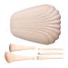 Powder Foundation Shell Beauty Tools Daily Use With Mirror Box Makeup Brush(Light Skin Tone)