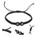 ABOOFAN 3pcs Black and White Heart Bracelet bond bracelets for couples initial bracelet charm bracelets Adjustable braided bracelet mens bangle bracelet couples bracelets Women Bracelet 6X6X0.5CMx5pcs Black Ax5pcs - Buy Online on GoSupps.com