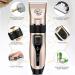 Dog Clippers Rechargeable Low Noise Cordless Pet Clippers with 4 Guide Combs and Cleaning Brush Nail Kits - Buy Online on GoSupps.com