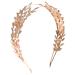 Lurrose Gold Leaves Crown Roman Laurel Grecian Goddess Headband Greek Roman Leaf Wedding Headpiece for Brides Girls Women (Golden)