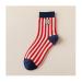 Chinese New Year Red Socks Comfortable Natal Year Cotton Women's Socks 1 Pair 36-40 (Color : Style 7)