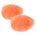 BELLIFFY 2 Pieces Body Care Stone Body Scrub Deodorant Leaf Massage Stone Heart-Shaped Stone Hand-Carved Pink Crystal Massage Foot Scrub