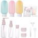 Silicone travel bottles set 12 pieces of travel bottles for filling leakage-proof refillable toilet items TSA covered empty cosmetics rice set Railar