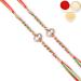 Ghasitaram Gifts Rakhi for Brother Rakhis Online - Set of 2-6377 Fancy Thread Rakhis