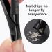 Heavy Duty Toe Nail Clippers for Thick Nails with Metal Nail File - Black - Buy Online on GoSupps.com