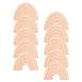 Colcolo 10x Natural Beech Wooden Baby Toddler Chew Toys Teething Rainbow Shape