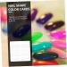 Healeved 3 Sets Nail Color Card Nail Polish Color Card Nail Polish Sample Nail Accessories Nail Gel Polish Gel for Nails Gel De Cejas Transparente Color Show Plate Female Manicure Tool 2.1x1x1cm Transparent - Buy Online on GoSupps.com