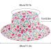 LACOFIA Toddler Baby Sun Hat | Wide Brim Bucket Hat for Kids 3-7 Years | Adjustable, Unisex Summer Beach Pool Hat - B-Rose - Buy Online on GoSupps.com