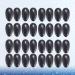 EXCEART 50 Pair Plastic Ear Caps - Hair Dye Shield Protector for Hair Dyeing - Black - Buy Online on GoSupps.com
