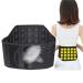 Self-Heating Lumbar Brace with 21 Magnets - Magnetic Therapy Back Support Belt for Men & Women - Heat Relief for Lower Back Pain - Black Size Large - Buy Online on GoSupps.com