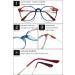 Buy Vevesmundo Blue Light Filter Reading Glasses - Metal Large Round Nerd Glasses for Men | Anti-Blue Light | +0.5 to +4.0 | 1 Piece Transparent Blue - Buy Online on GoSupps.com