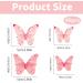 40 Pcs Pink Butterfly Cupcake Decoration Butterfly Edible Wafer Cupcake Toppers 3D Edible Butterfly Cake Topper Party Wedding Anniversary Birthday Party Cupcake Decoration - Buy Online on GoSupps.com